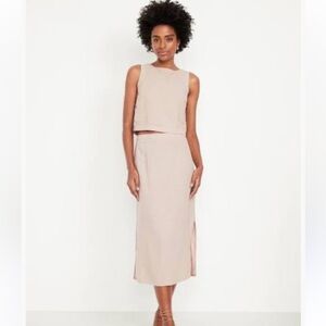 Old Navy Beige Midi Skirt